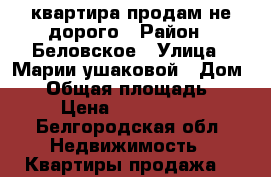 1 квартира продам не дорого › Район ­ Беловское › Улица ­ Марии ушаковой › Дом ­ 2 › Общая площадь ­ 30 › Цена ­ 1 550 000 - Белгородская обл. Недвижимость » Квартиры продажа   